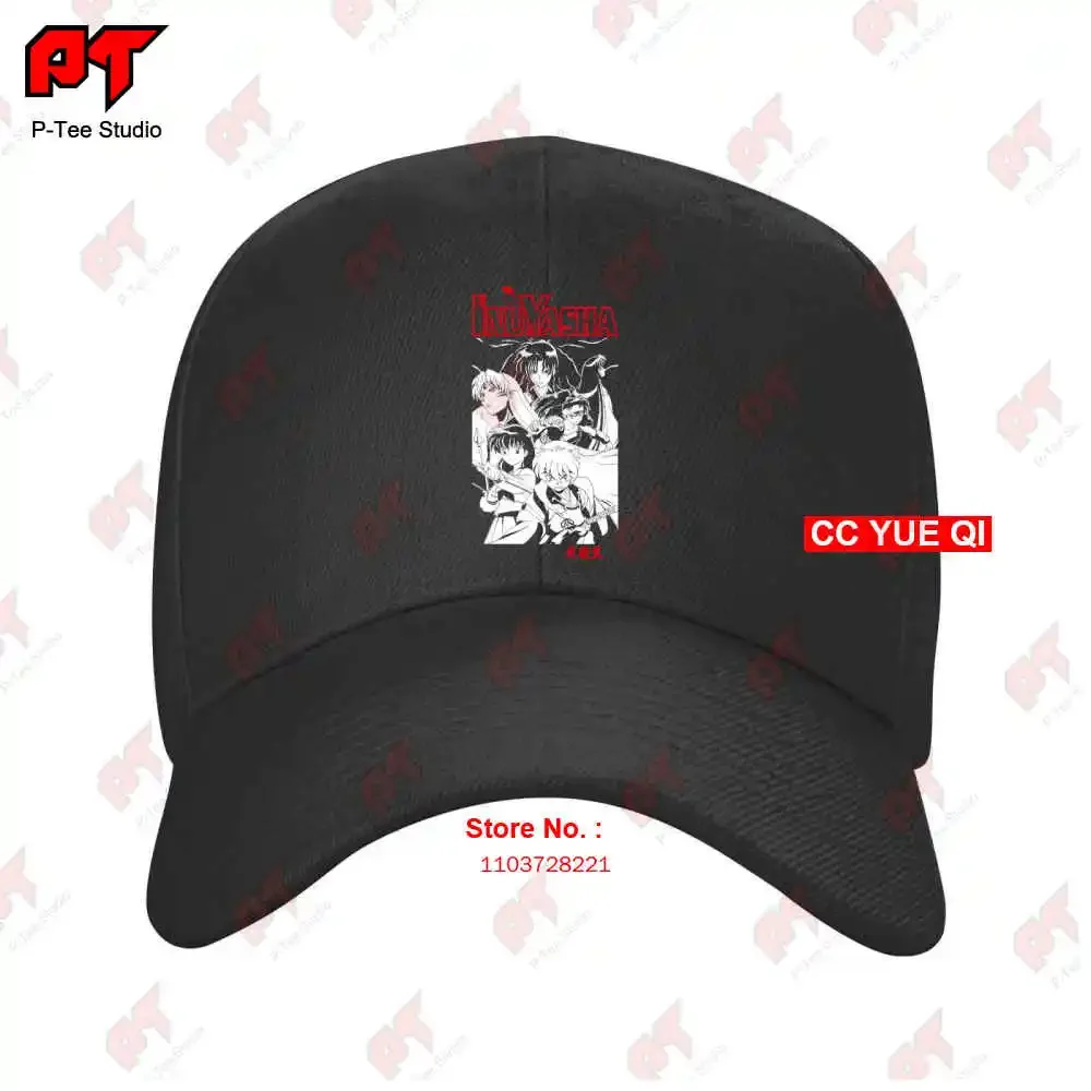 Inuyasha Kagome Shippo Sango Miroku Group Portrait Anime Baseball Caps Truck Cap JU4W