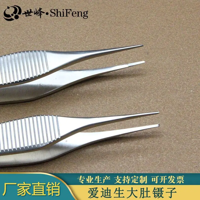 Ophthalmic instruments, plastic surgery, medical forceps, double eyelid cosmetic surgery, large belly forceps with teeth