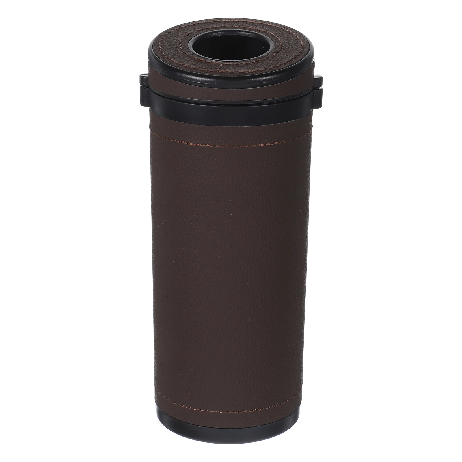 

Car Tissue Box Cup Holder Organizer Dispenser Brown Compact Modern Quick Retrieval Emergency Vehicle Round Cover Travel