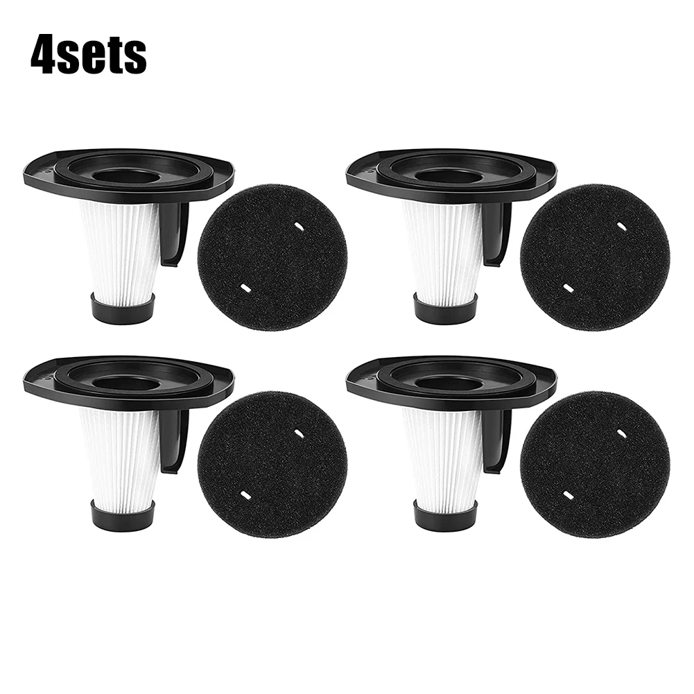 Household Cleaning Tools Replacement 4 Filter & 4 Sponge For MOOSOO LT450 Vacuum Cleaner Power Tool Parts Home Supplies