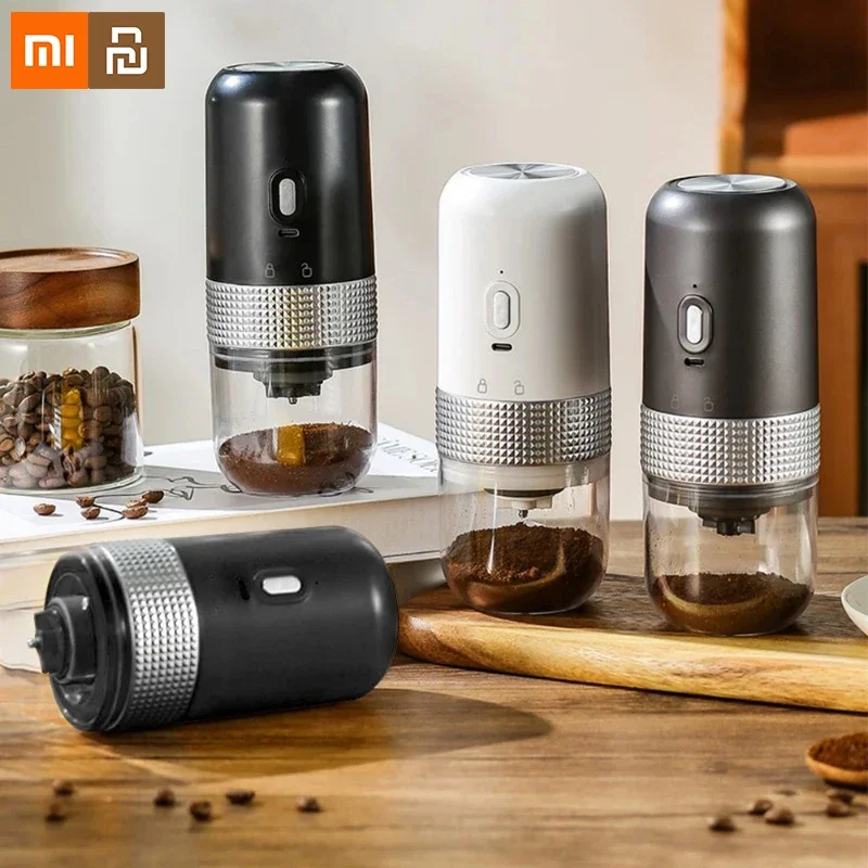 Xiaomi Electric Coffee Grinder USB Wireless Professional Ceramic Grinding Coffee Beans Mill Portable Coffee Maker Accessories