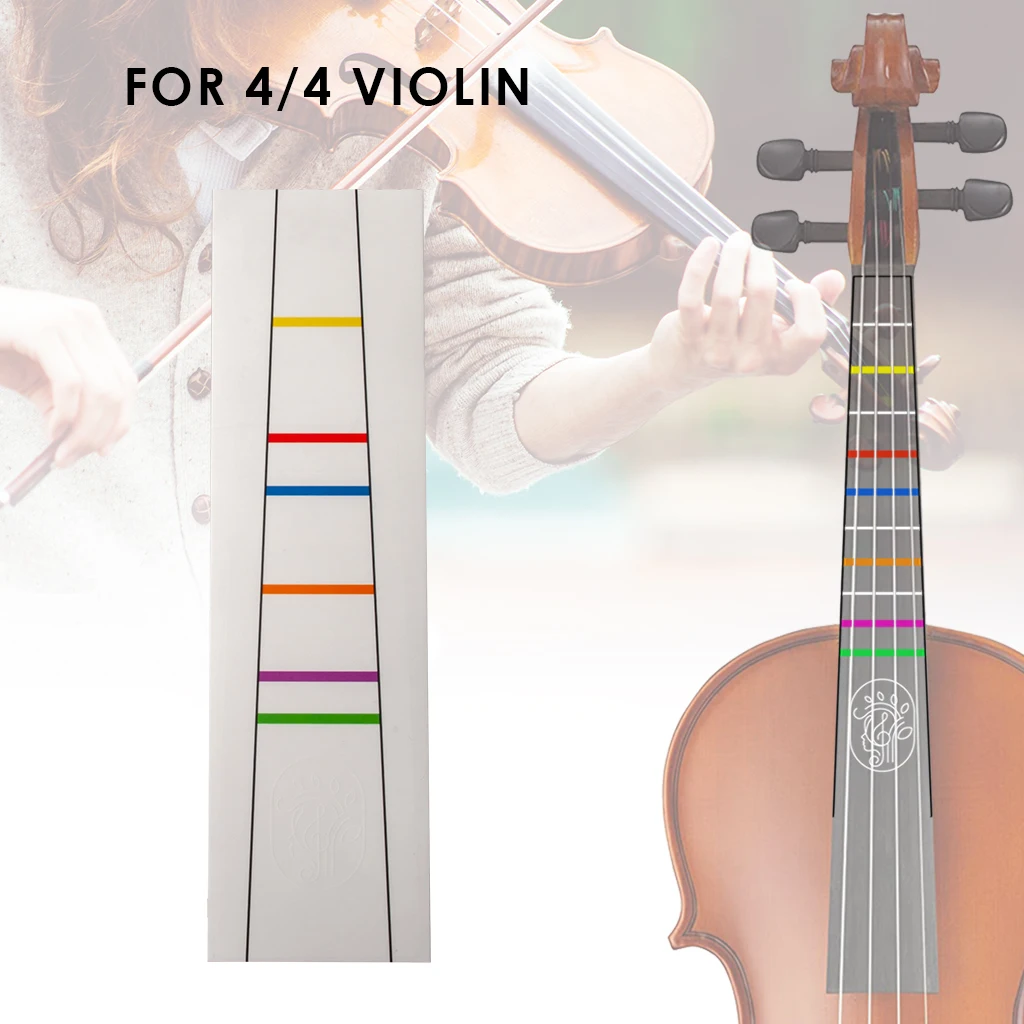 4/4 Violin Intonation Stickers Fretboard Marker Beginners Learning Violin Fretboard Note Sticker Violin Parts Accessories