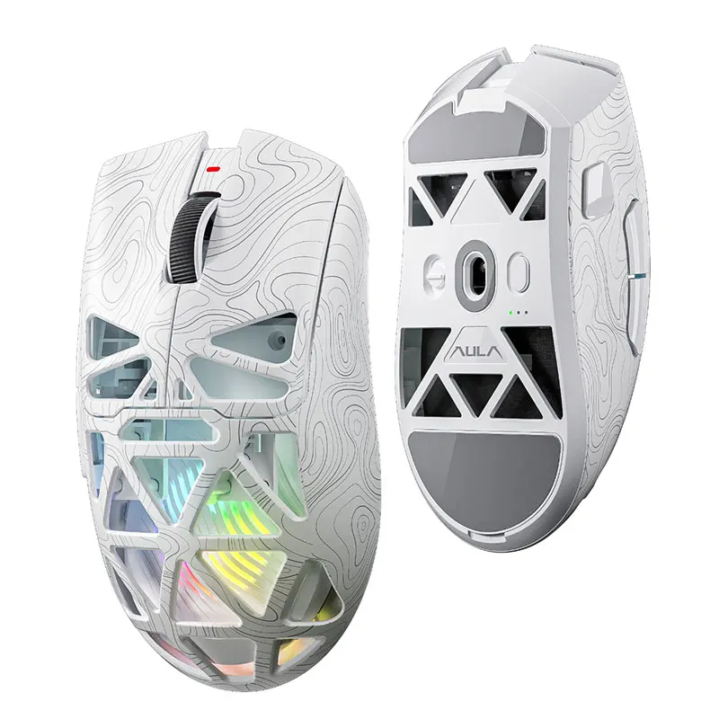 AULA SC620 Nieuwe gamingmuis Bedraad/Bluetooth/2.4G PAW3311 Lichtgewicht Verstelbaar 12.000 DPI Lange batterijduur PC E-Sports Gamer