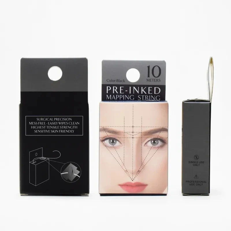 10M Tattoo Mapping String Microblading Pre-Ink String Voor Make-Up Wenkbrauw Verven Draad Semi Permanente Positionering Meet Tools