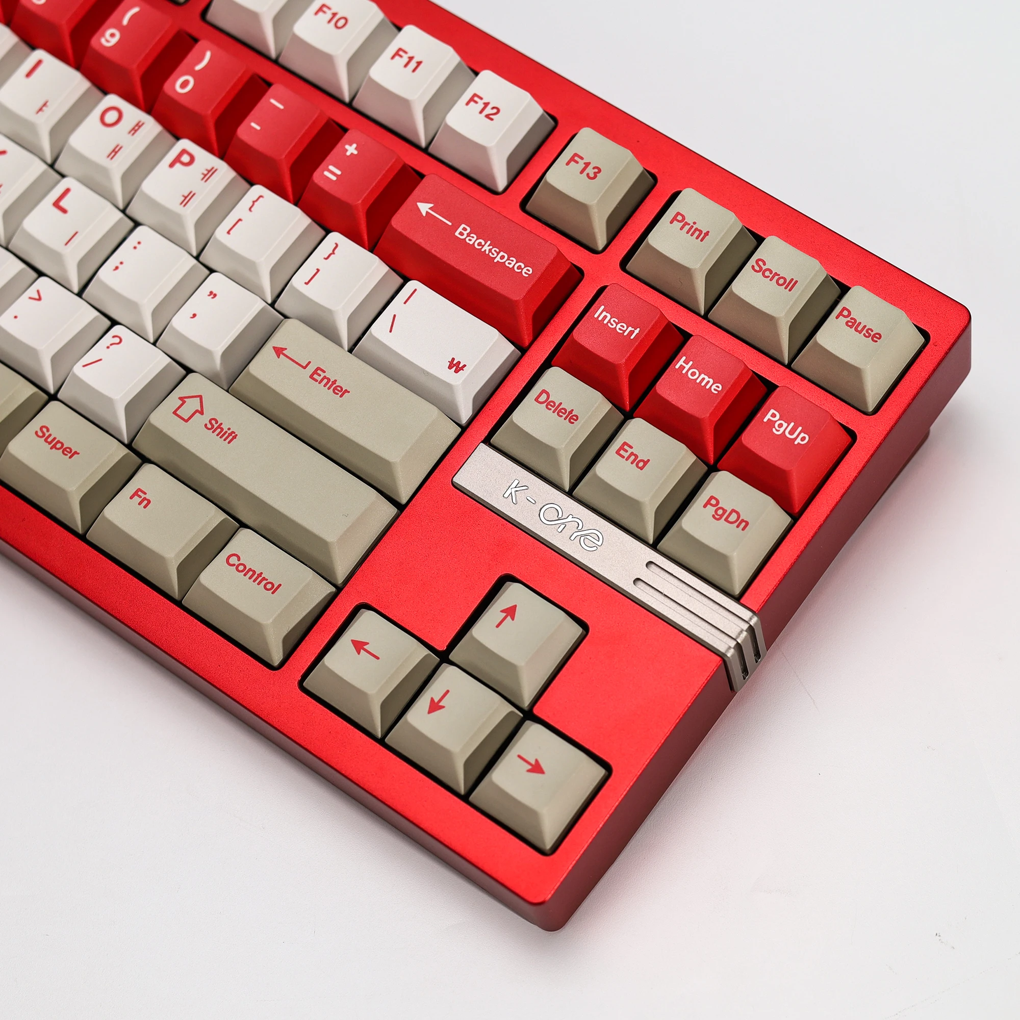 KBDiy Koreanische Tastenkappen Retro GMK Red Alert Cherry Profile PBT Ailce Tastenkappen Maßgefertigt für 60% Gaming Mechanische Tastatur KIT Tastenkappen – Detail 19