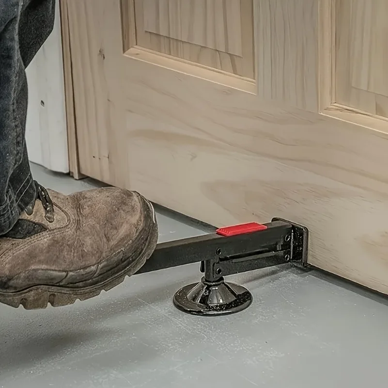 Heavy-Duty Manual Door Installation Tool - Ergonomic Handle Metal Door Lifter for Hardwood & Softwood Doors, No Power Required