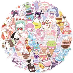 50Pcs Kawaii Candy Ice Cream Food Cartoon Stickers DIY Bike Skateboard Fridge Guitar Laptop Luggage Funny Kid Sticker Gift