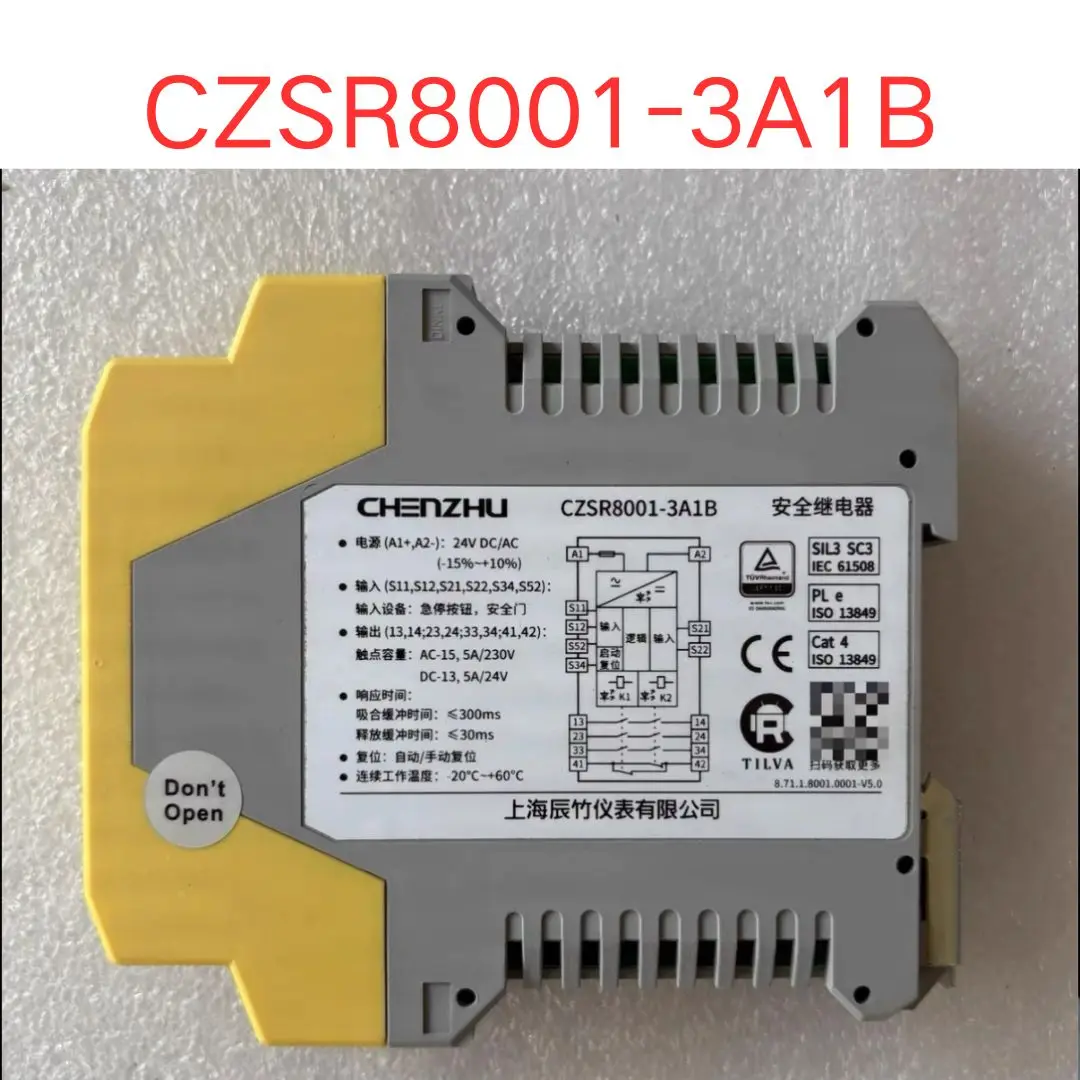 used Relay safety relay CZSR8001-3A1B test OK Fast shipping