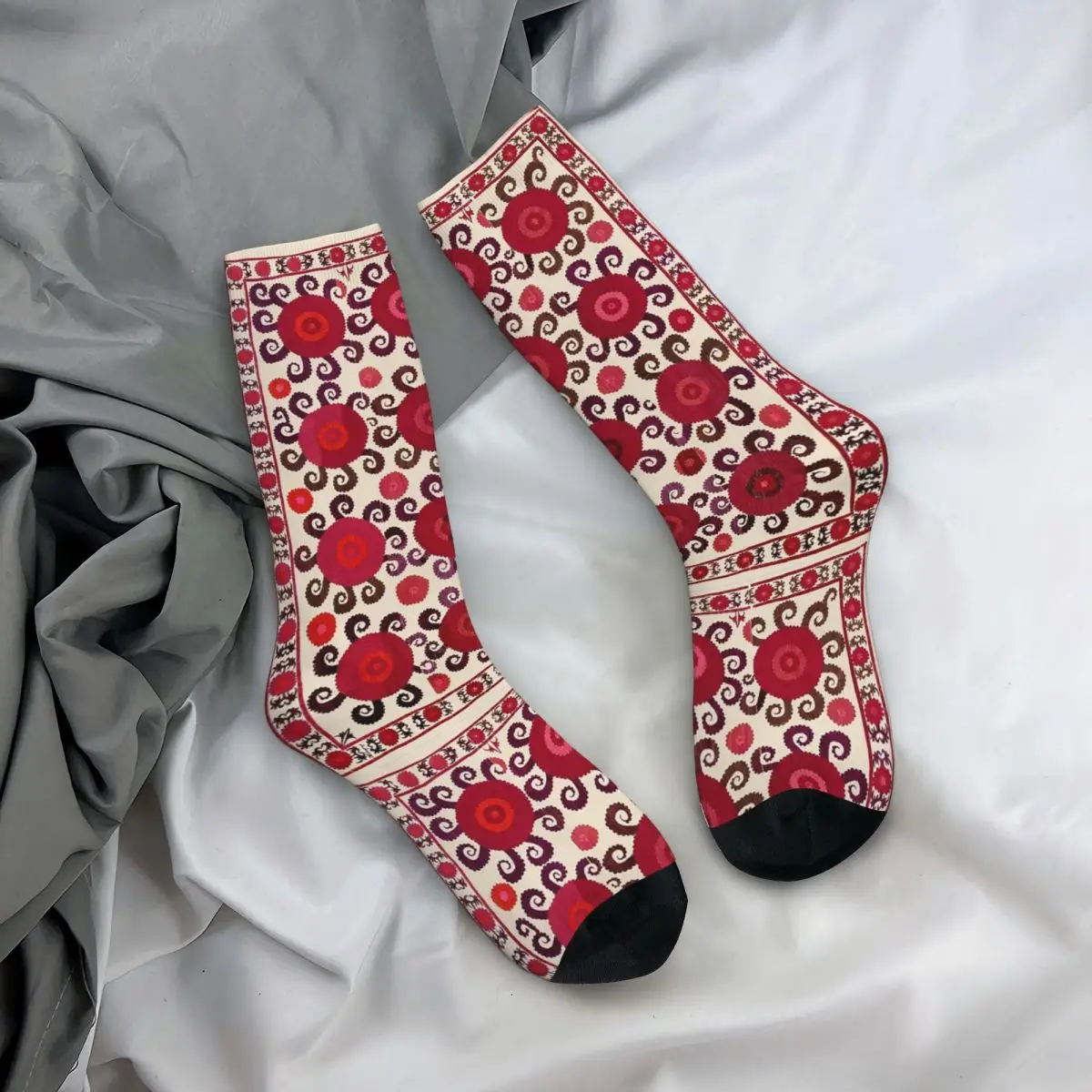 Samarkand antigo sudoeste uzbequistão suzani meias harajuku meias absorventes de suor todas as estações meias longas presentes de natal