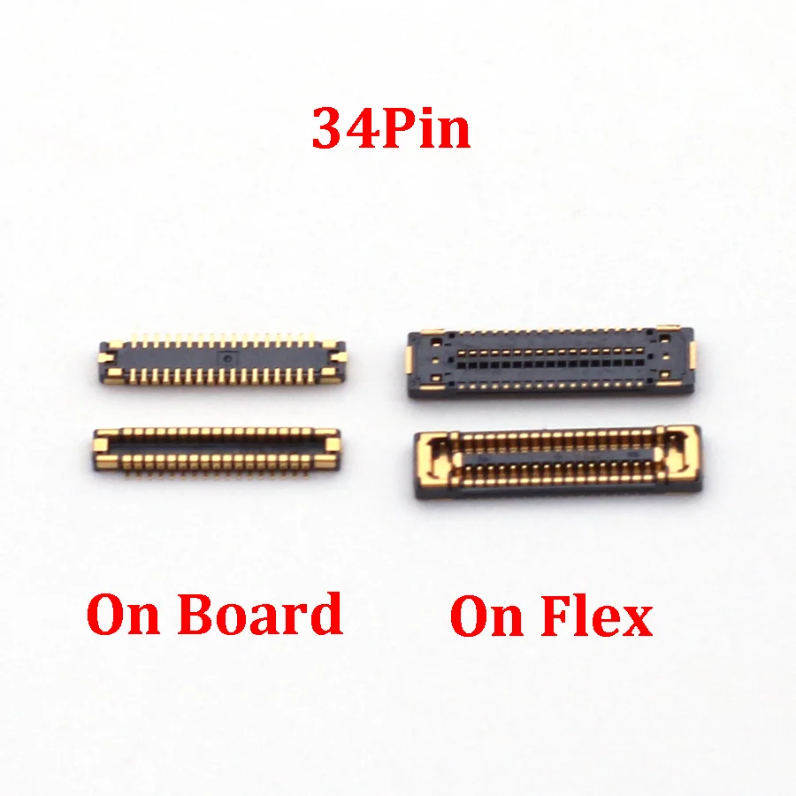 2-5pcs LCD Display Screen FPC Connector For Samsung Galaxy J4+ 2018 J415 J410 J4plus J4 J6 Plus J610 J610F On Board Flex 34pin