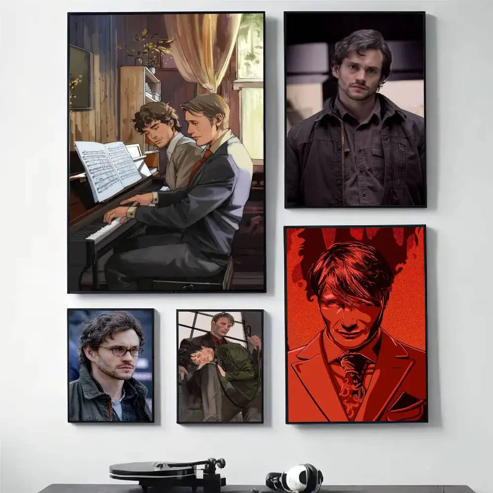 

Hannigram Murder H-Husbands Poster Versatile HD Waterproof Wall Art Self-Adhesive Decor for Any Space Ideal Gift