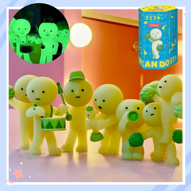 

In Stock Genuine Smiski Support Series Blind Box Corner Jun Hair Luminous Elf Desktop Decoration Mini Figurine Toy Special Gift