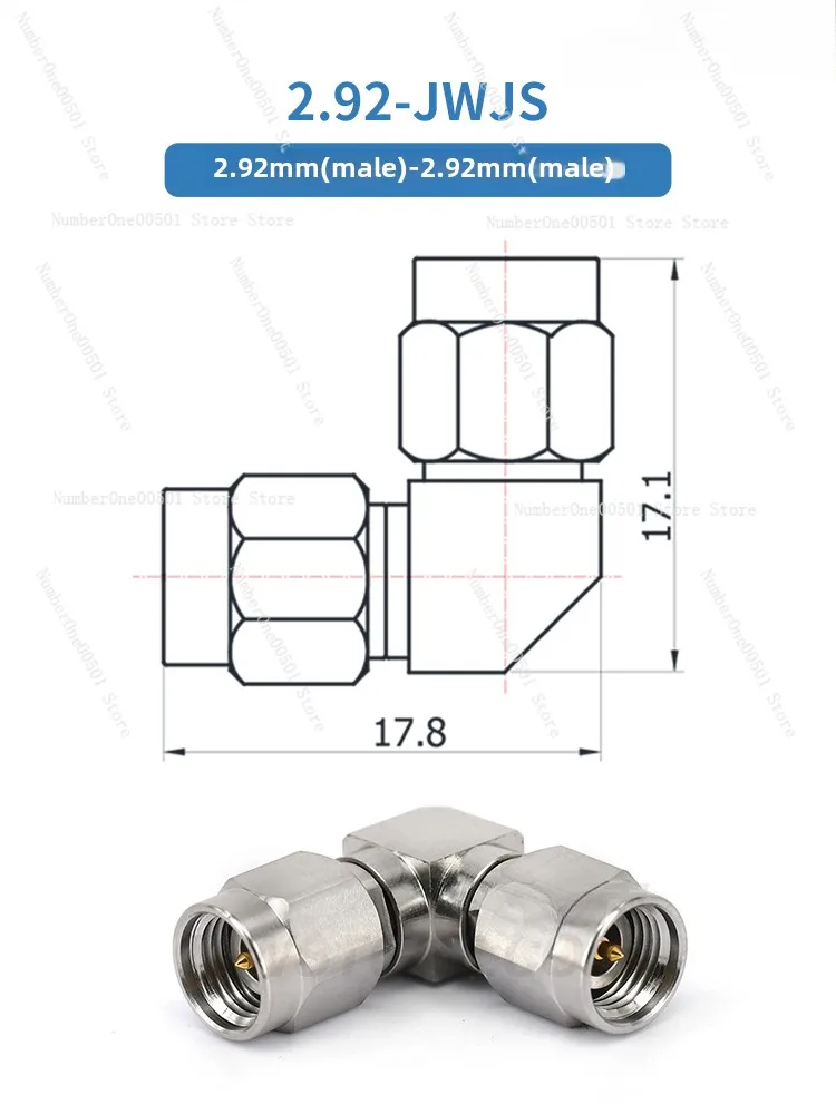 2.92Mm Right Angle Corner, 2.92-JWJS, 2.92-JWKS, 2.92-KWKS