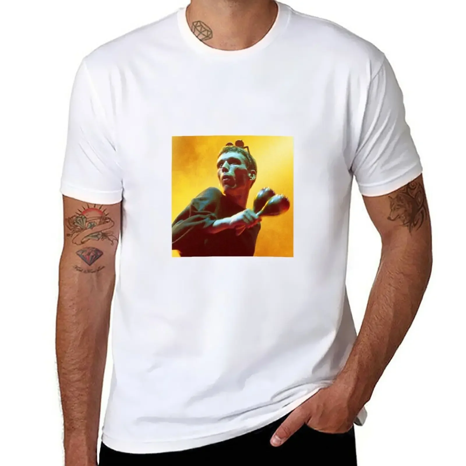 Bez, Happy MONDAYS, Madchester, Salford, 80's, Portrait T-Shirt korean fashion for a boy men clothes