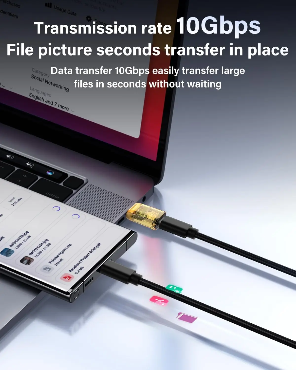 OTG USB C Female To USB A Male Adapter Converter High Speed Transfer for IPhone 16 15 IPad Tablet for Samsung Galaxy Android