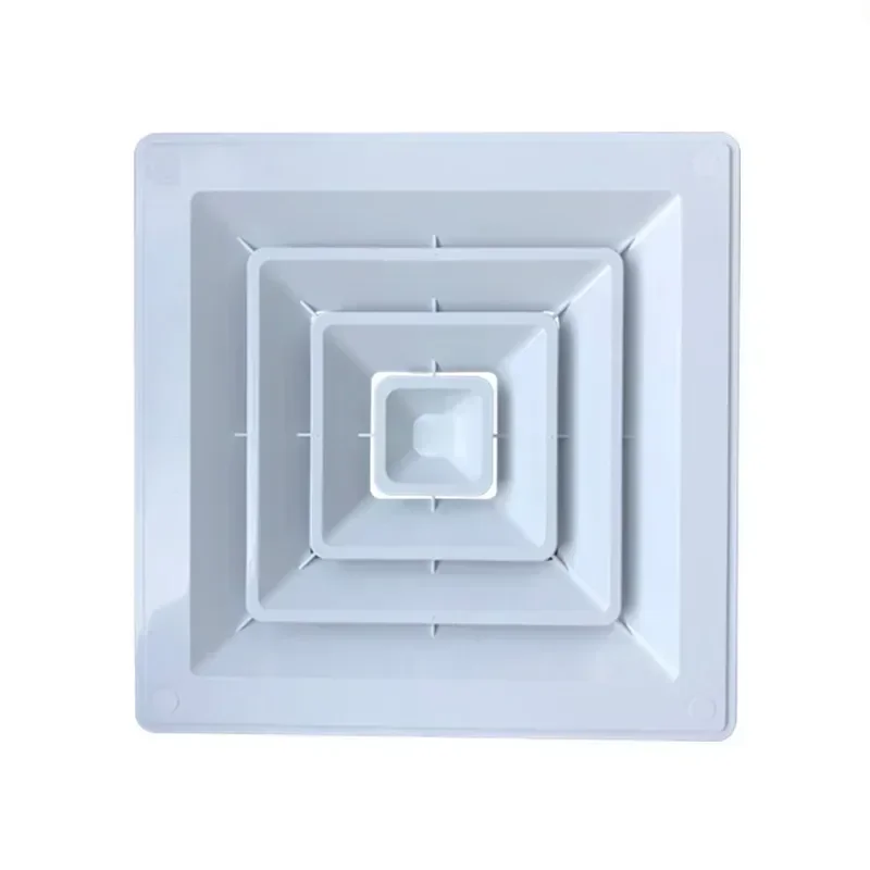 Square Diffuser Thickened ABS Material Square To Round Exhaust Louver Anti Condensation Central Air Conditioning Outlet