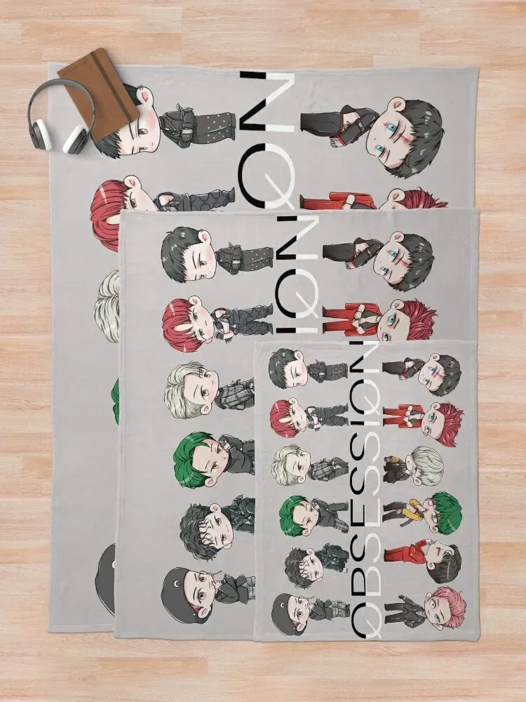 EXO.OBSION.REVERSESIDE رمي بطانية فاخرة St Baby Stuffed البطانيات السياحية