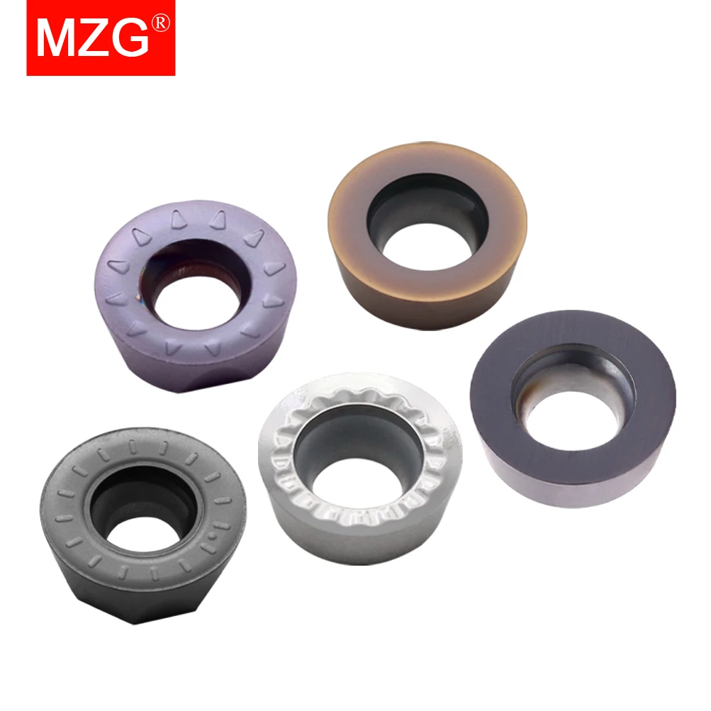 MZG 10PC RPMT RPEW R4 R5 Milling Cutter CNC Machining Toolholder EMR Carbide Inserts for Stainless Steel