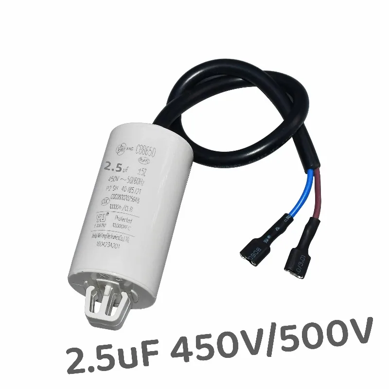 Refrigerator Freezer Compressor Start-up Operation Capacitor 2.5uf 3 3.5 4 5UF Motor Capacitor Strip Line