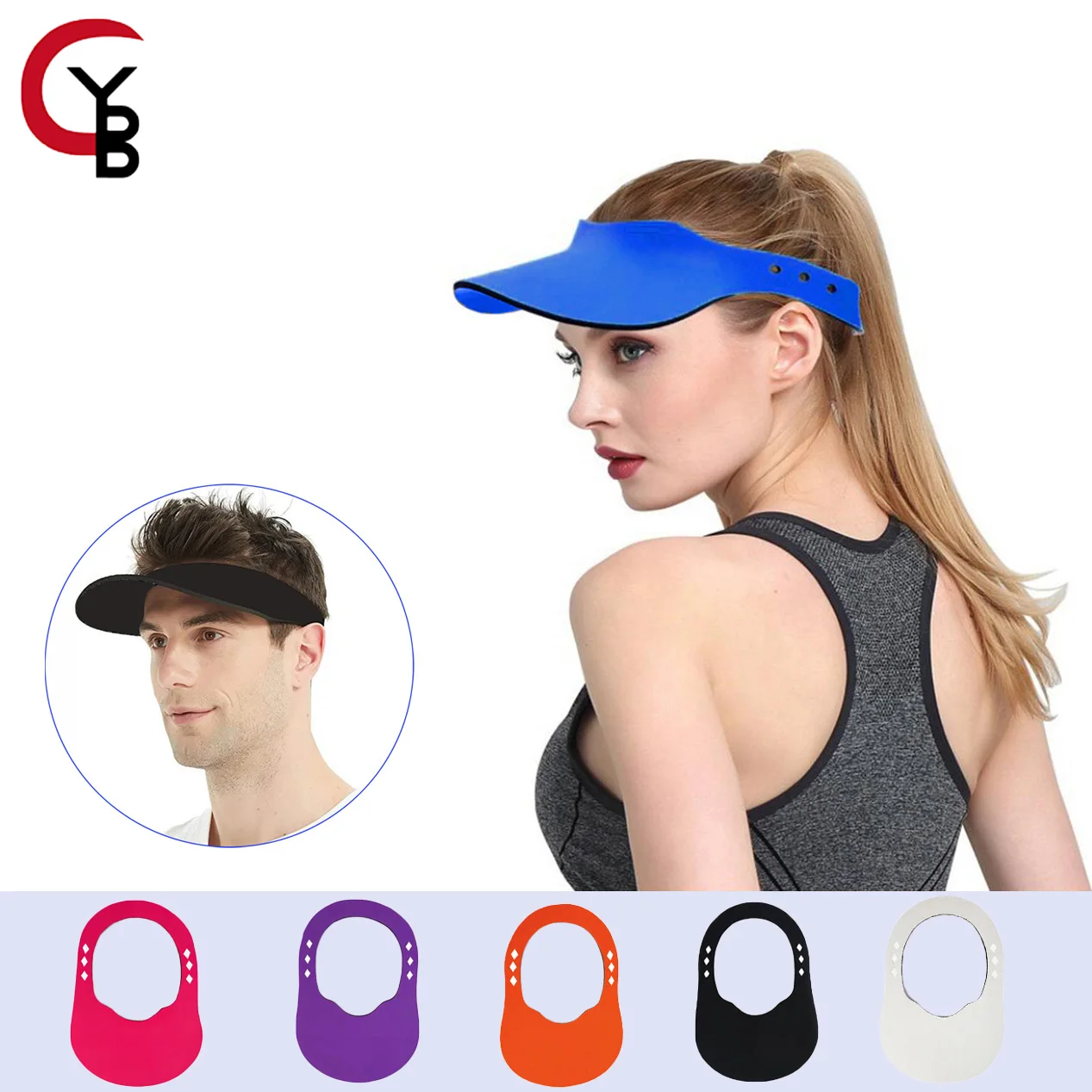 Running empty top hat for men&women, sweat absorbing baseball hat for men and couples, outdoor sun shading&protection tennis cap