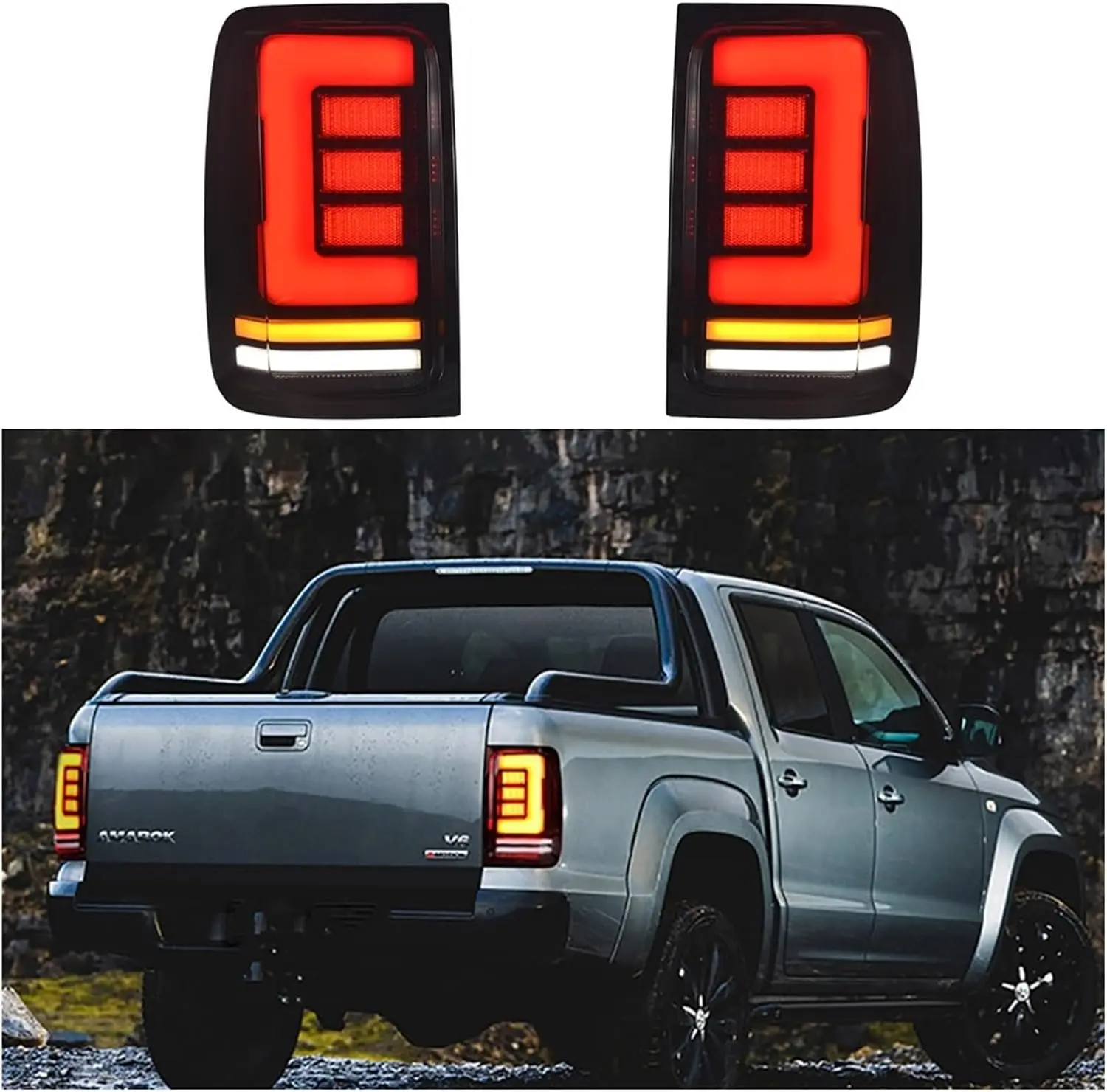 

Auto Taillight Led Rear Tail Lights Turn Signal Light Brake Parking Lamp Driving Lamps for Amarok VW V6 2008-2022 Accessories