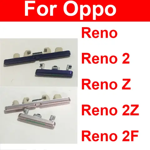 Power Volume Side Buttons For OPPO Reno 2 Z 2Z 2F On Off Power Volume Up Down Side Keypads Flex Cable Replacement Parts