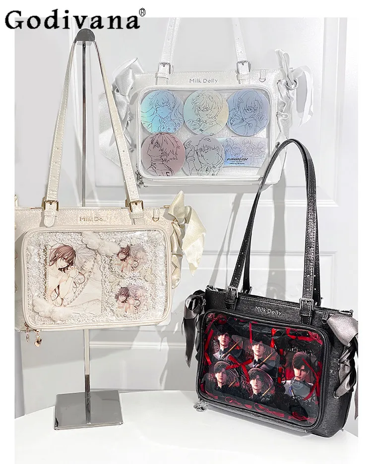 

Сумка Ita Bag, новинка 2026 года, оригинальная, модная, повседневная, универсальная, однотонная, для девушек и женщин, студенческая, вместительная, через плечо