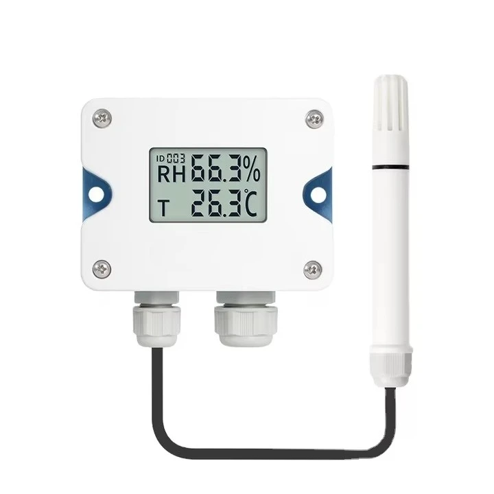 Wall-mounted industrial RS485 HVAC temperature and humidity transmitter