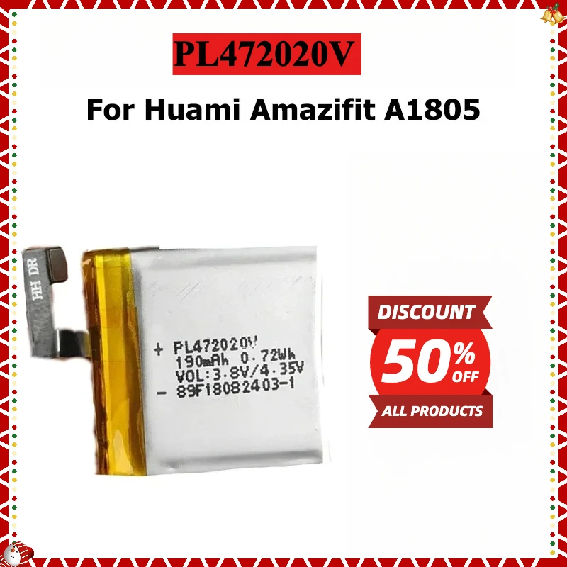 PL582624 Battery For Huami AMAZFIT GTS GTR 2 3 4 T-rex Verge A1805 A1602 A1914 A1928 A2010 PL382222GH 42mm Mini Lite Pro