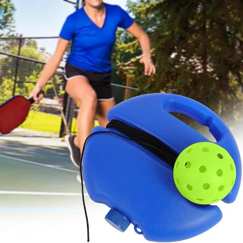 Heavy Duty Tennis Training Aids Base With Elastic Rope Ball Practice Self-Duty Rebound Tennis Trainer Partner Sparring Devices