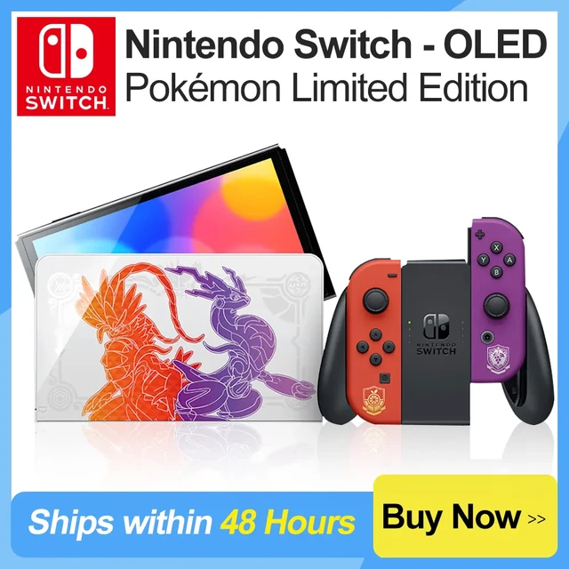 Nintendo Switch OLED Model Pokemon Scarlet Violet Edition Video Game  Console with 7 Inch OLED Screen TV Tabletop and Palm Mode