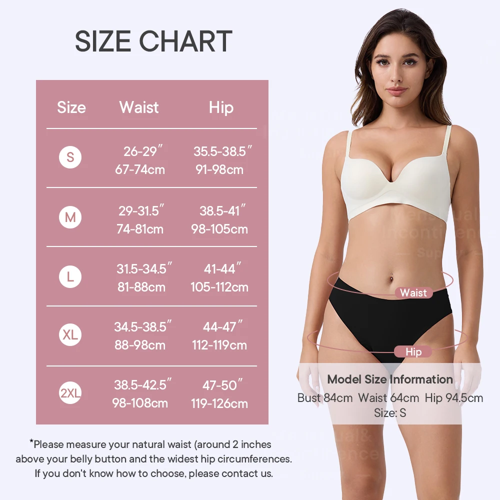 Bragas menstruales sin costuras para mujer, protección a prueba de fugas de 4 capas, bragas menstruales, absorción pesada, transpirables y reutilizables