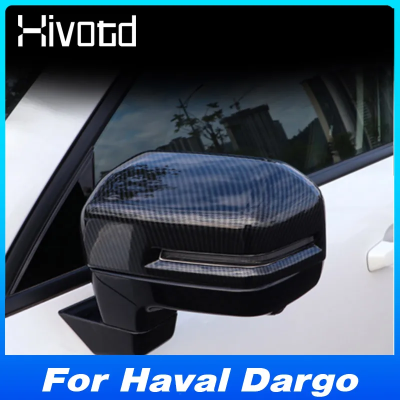 

For Haval Dargo 2023 Accessories Car Door Side Wing Mirror ABS Chrome Cover Rear View Cap Exterior Modification Decoration