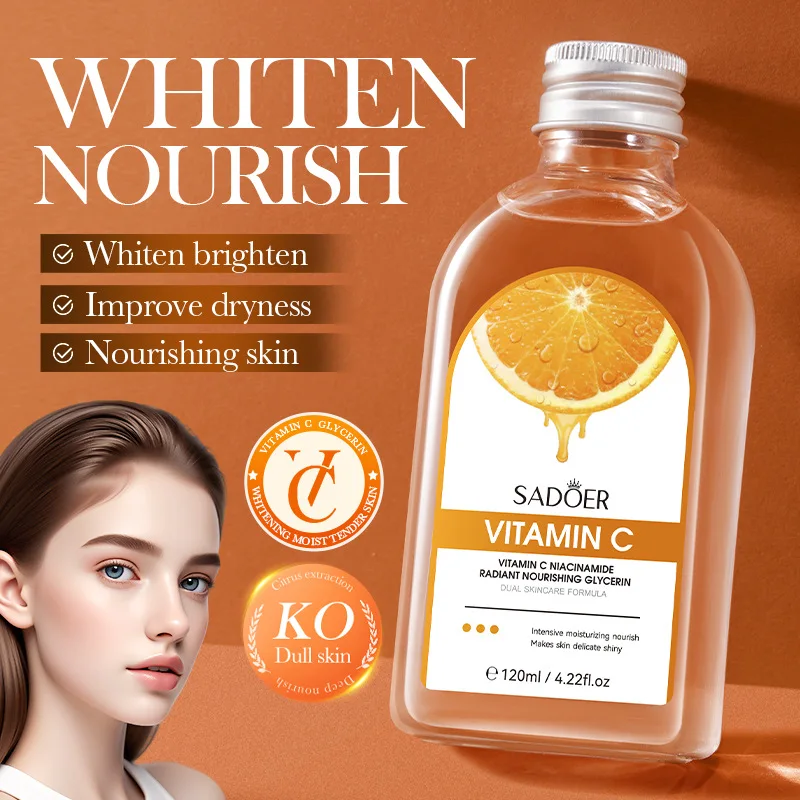 SADOER Vitamina C Niacinamida Clareadora Glicerina nutritiva adequada para todas as peles, cuidados naturais com a pele