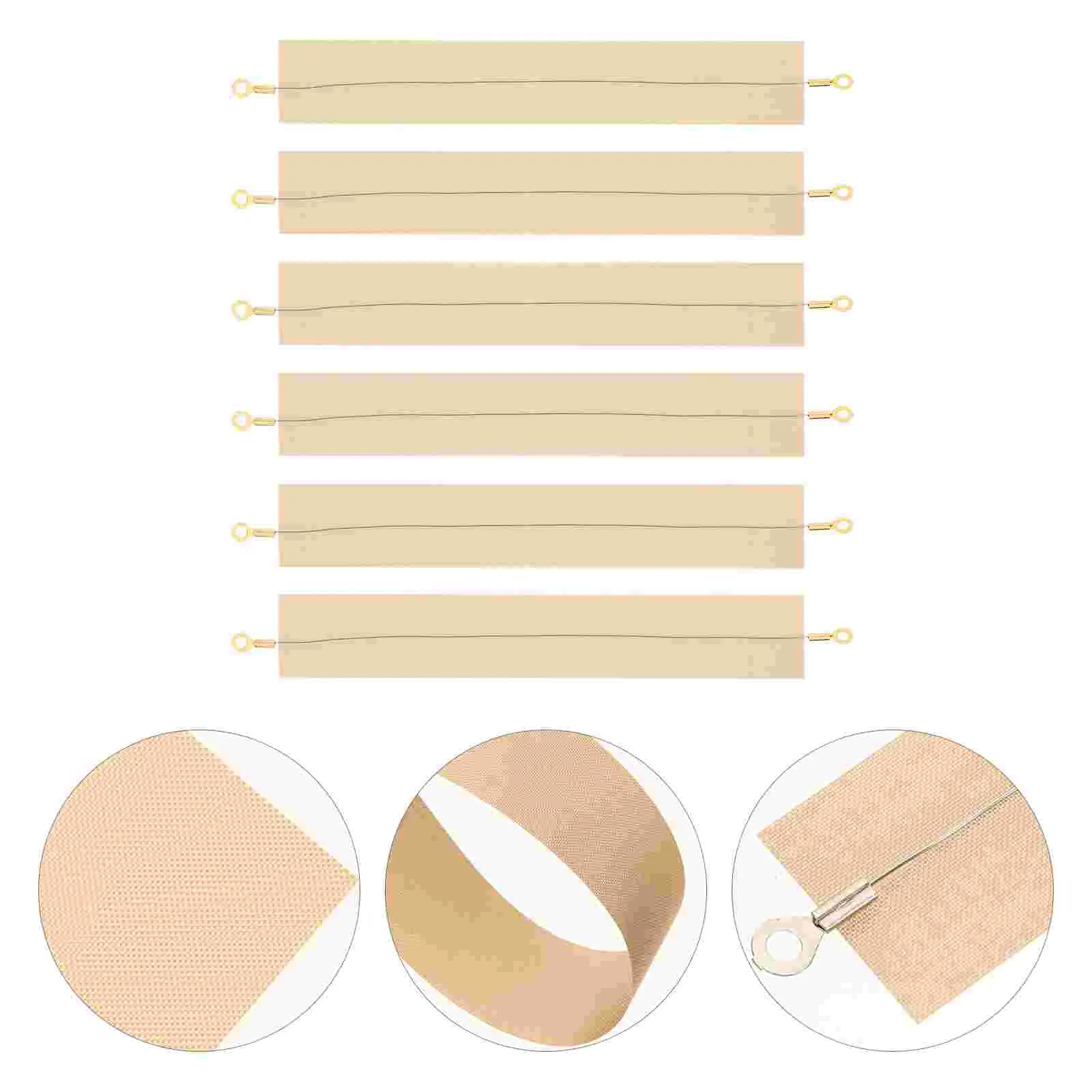 

6 Pcs Sealing Machine Heating Wire Impulse Sealer Element Parts Replacement Strip Cloth Wires for