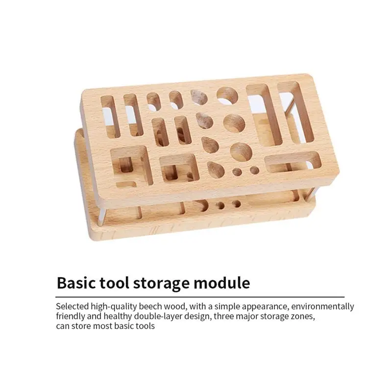 Wooden Model Tools Kit Organizer Rack For DIY Model Building Making Tool Storage Hobby Tools Holder Crafts Tools Rack Stand