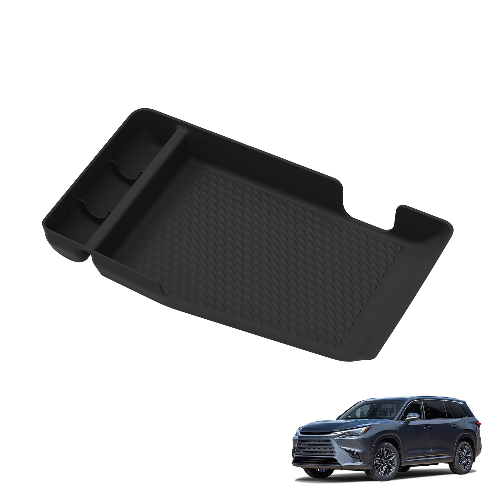for Lexus TX 350 500h 550h+ 2025 2026 Center Console Storage Box Anti-slip Tray Organizer Car Interior Accessories Black