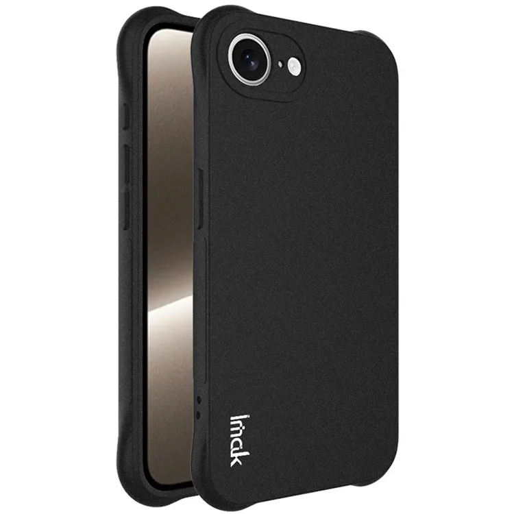 IMAK For iPhone 16e Case TPU Phone Cover Airbag Shockproof Protection - Matte Black