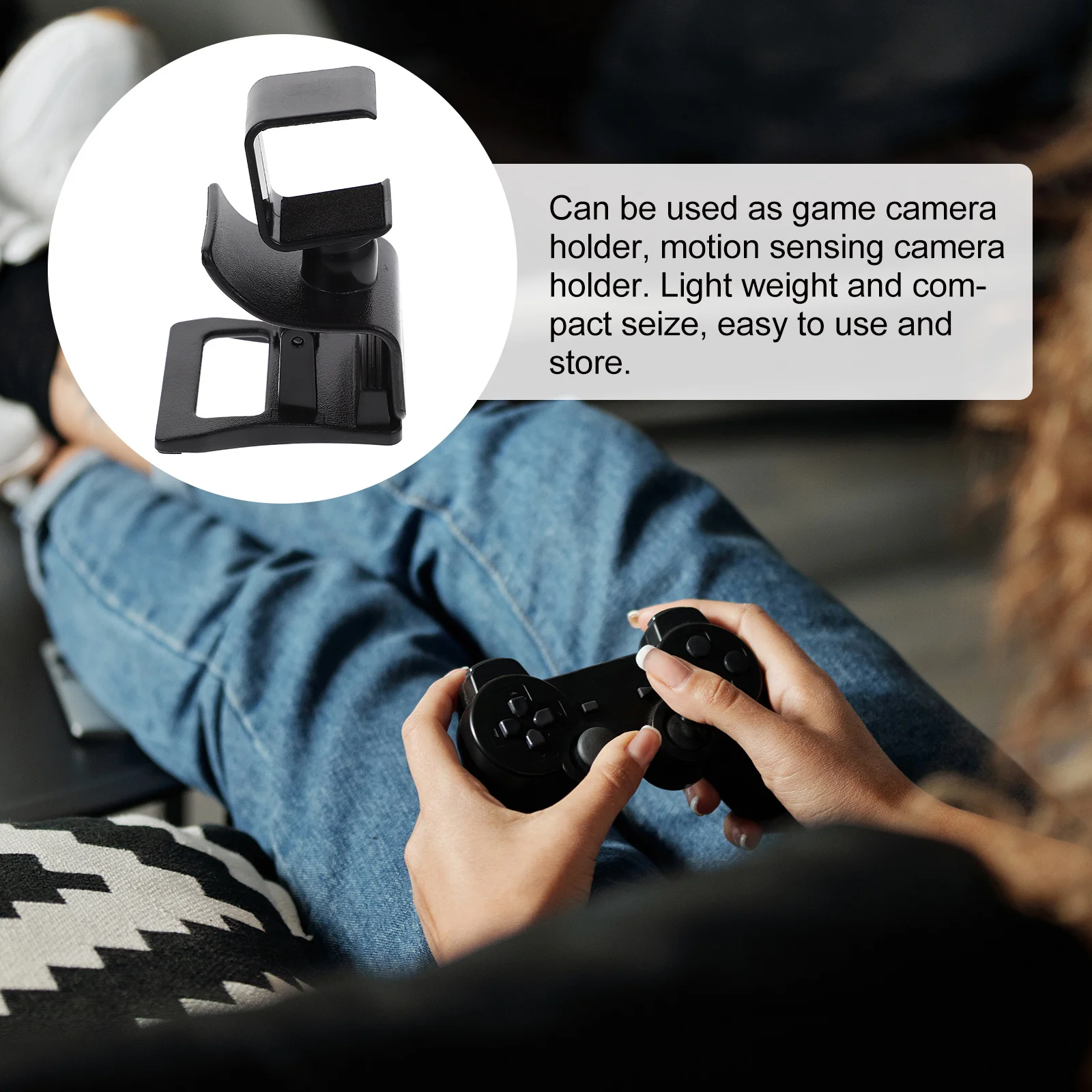 

Motion Sensing Camera Bracket for Game Camera Holder Plastic Mount Clip Indoor Use Reliable Performance Easy Install