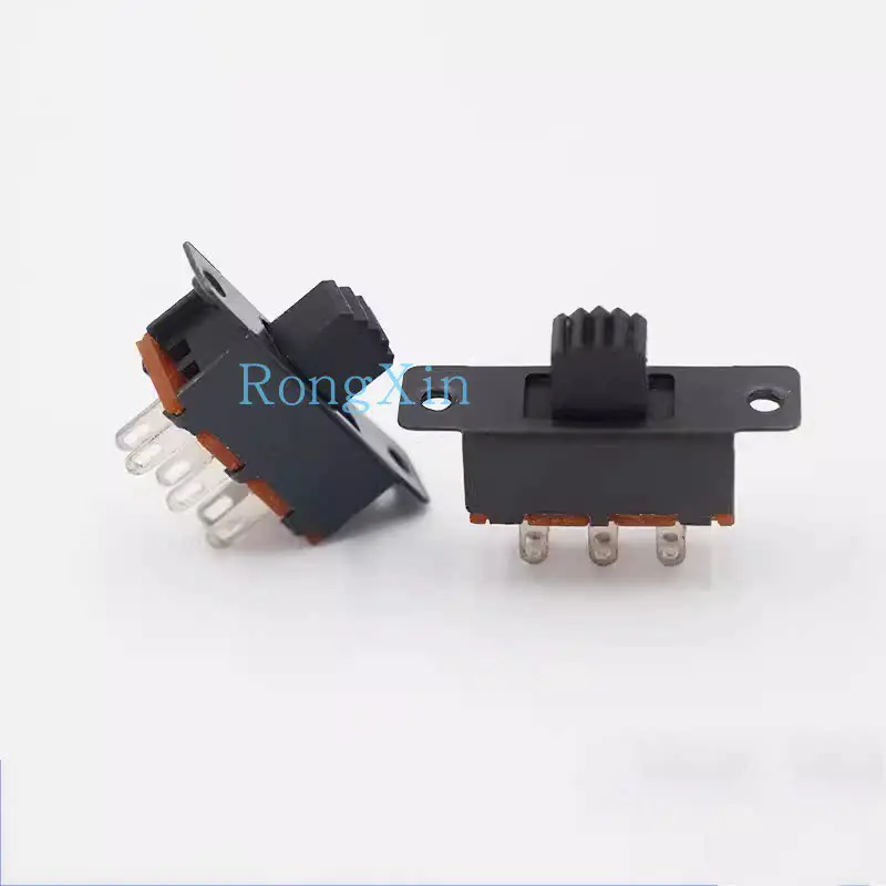 100pcs/ SS-22F 1250.00g gear toggle 6-foot double-row vertical 2-gear sliding switch with screw teeth environmental protection s