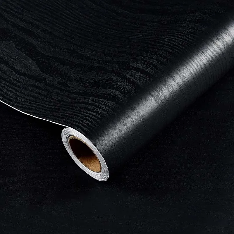 

Waterproof Wood Grain Self-Adhesive Wallpaper - PVC Furniture Sticker, Multiple Colors, 30-90cm Width