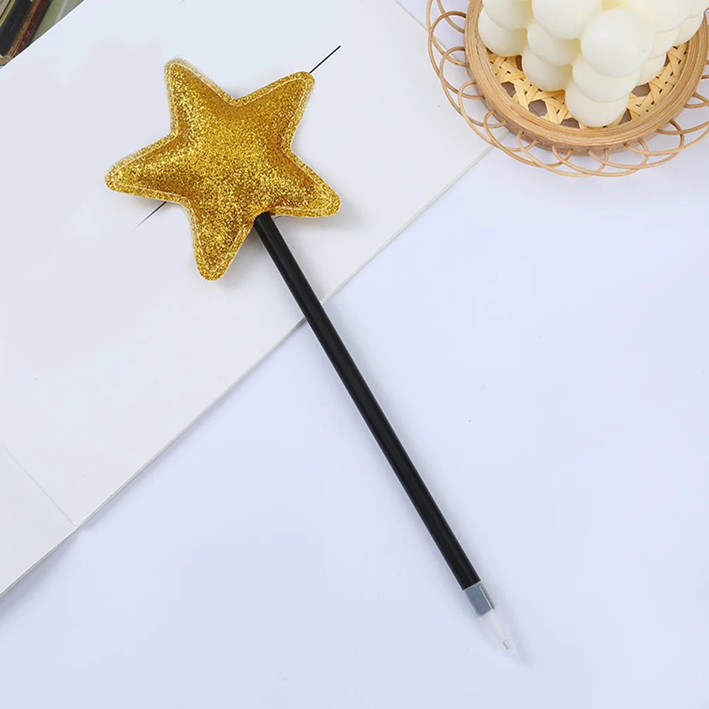 

4pcs Star Shape Black Gel Ballpoint Pens For Adults Office School Party Supplies Fine Point Pen Set Stationery Novelty Pens