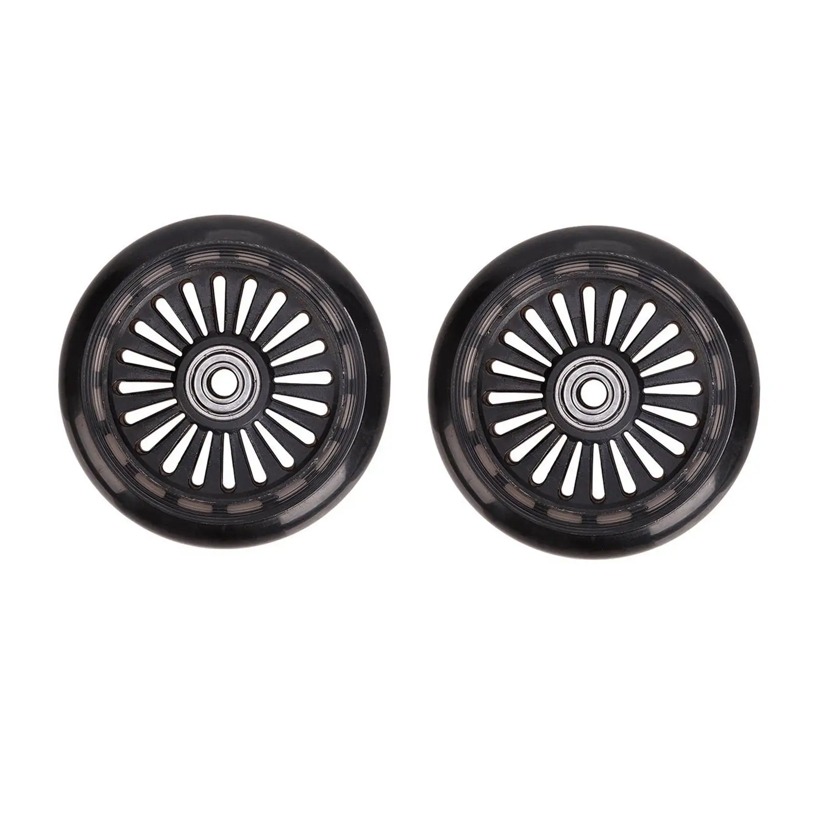 2Pcs Front Wheels Carriage Wheels Assemblies Spare Parts Enhancing Stability Universal Parts Replacement