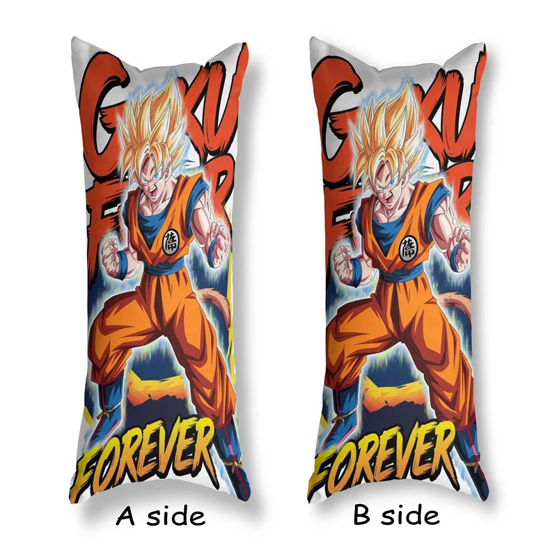 Long Pillow Cover Dragon Ball Animation Printed Smooth Pillow Cover Super Soft Pillow Cover for Hair and Skin Kids Gift