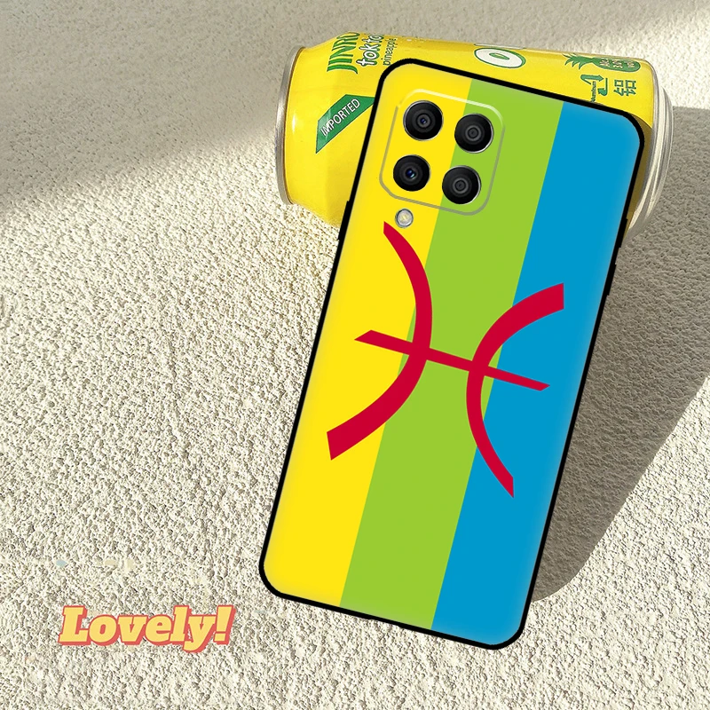 Coque drapeau berbère amazigh, étui pour Samsung Galaxy M11 M55 M14 M34 M54 M12 M32 M52 M15 M13 M06 M16 M36 M56 M31 M53 M35
