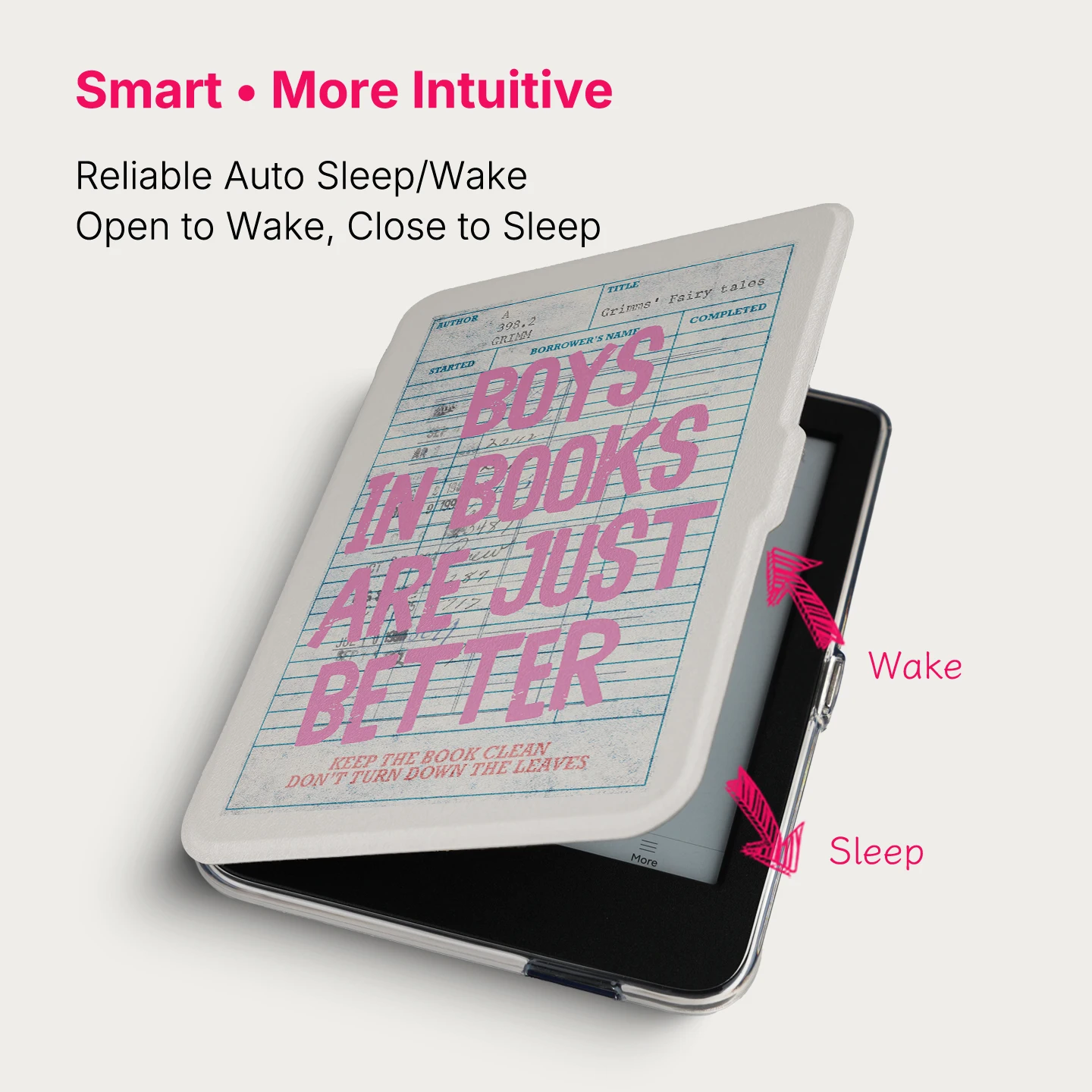 Murmole Magnetic Detachable Case for Kobo Clara BW Clara 2E Clara Colour 6 Inch Auto Sleep Wake Library Card Style view 2