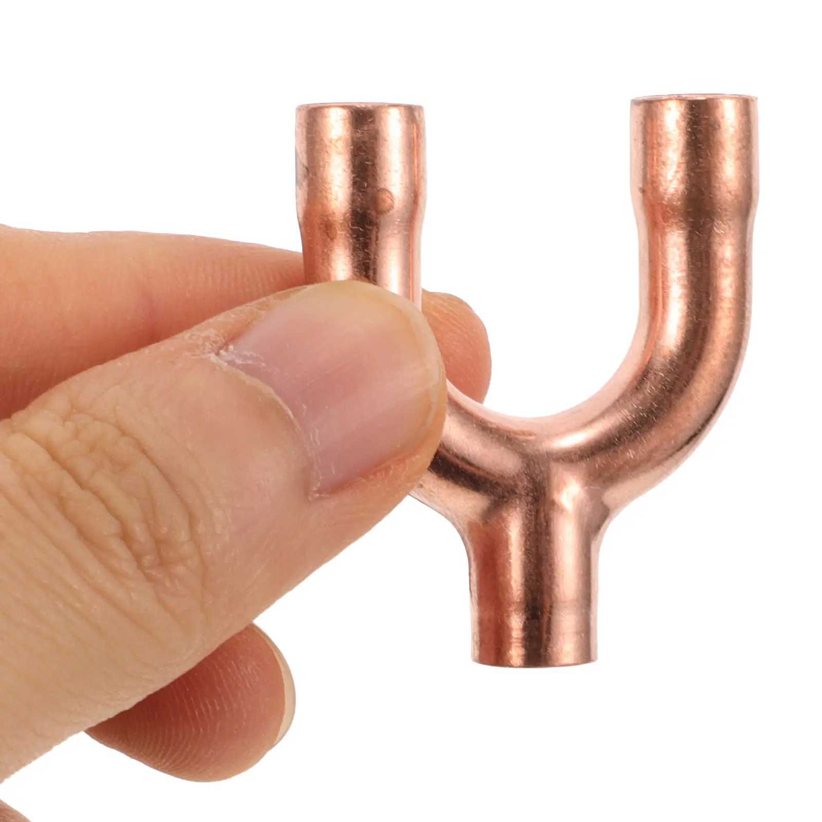 Air Conditioner Copper Fitting Y Type 1 4 Inch Hvac Refrigeration Adapter Welding Connector Copper Fittings Hvac Air Conditioner