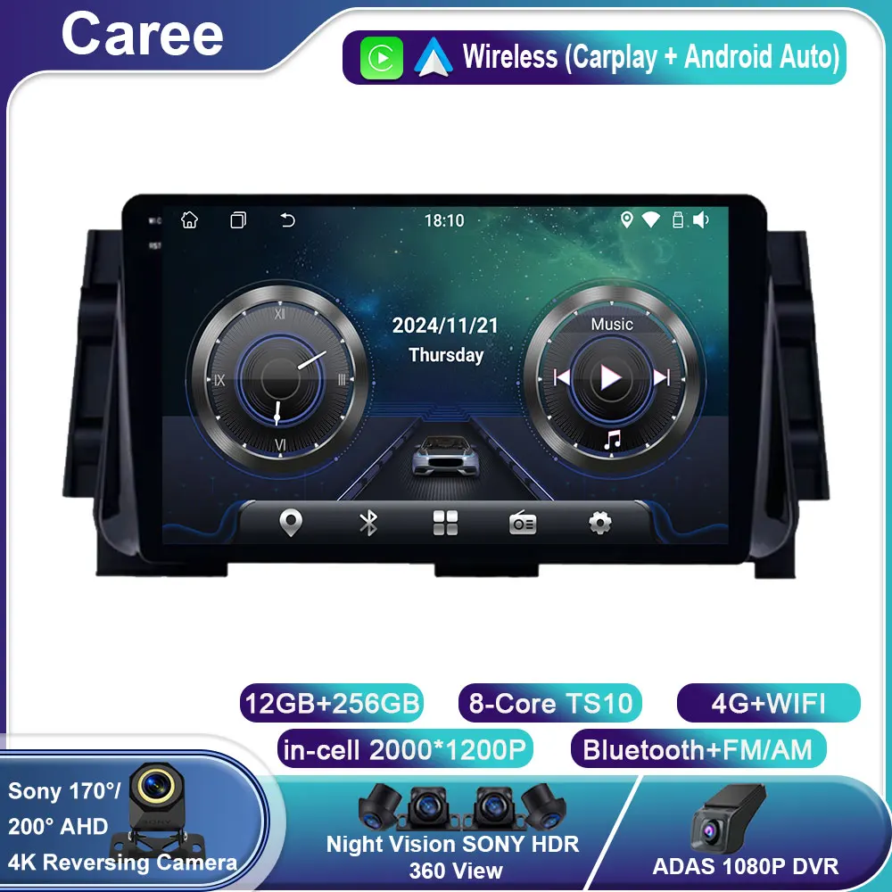 

Android 14 Carplay Auto Screen Car Radio Multimedia Player For Nissan Kicks Micra P15 2016 - 2020 DSP Autoradio Stereo WIFI 4G