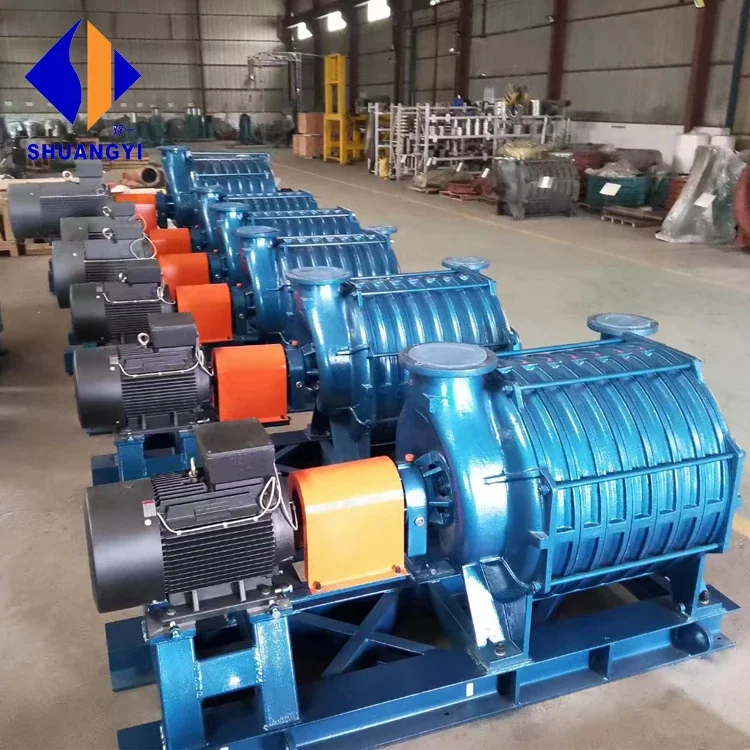 Wholesale High Speed Sewage Treatment Vacuum Pump Three Lobe Roots Blower