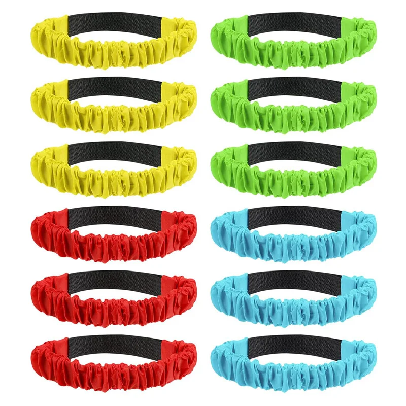 

12/4PCS Three Legged Race Bands Elastic Tie Rope Team Building Games For Kids Carnival Field Day Backyard Party Supplies